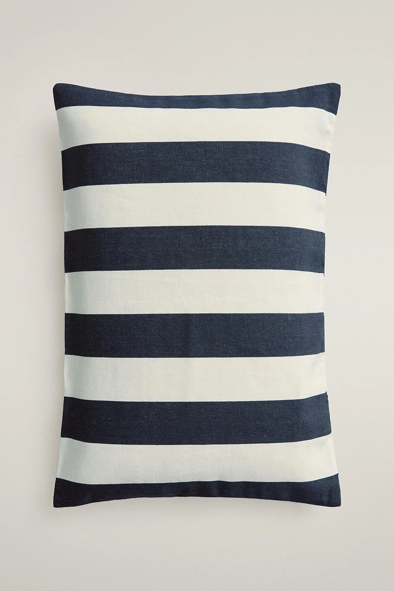 WIDE STRIPE THROW PILLOW COVER