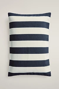 WIDE STRIPE THROW PILLOW COVER