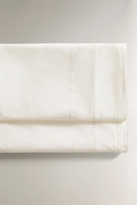 CHILDREN'S POPLIN FLAT SHEET WITH HEMSTITCHING