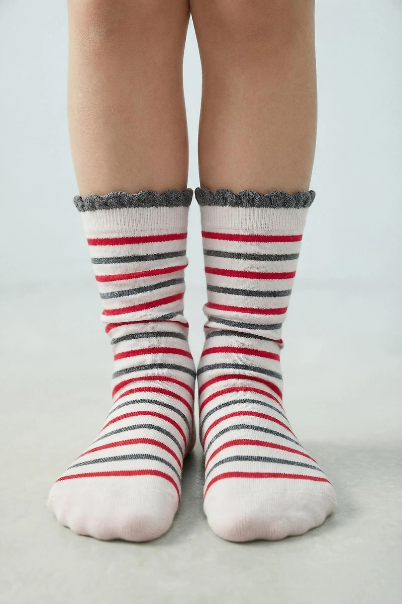 TWO-PACK OF LONG STRIPED SOCKS