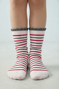 TWO-PACK OF LONG STRIPED SOCKS