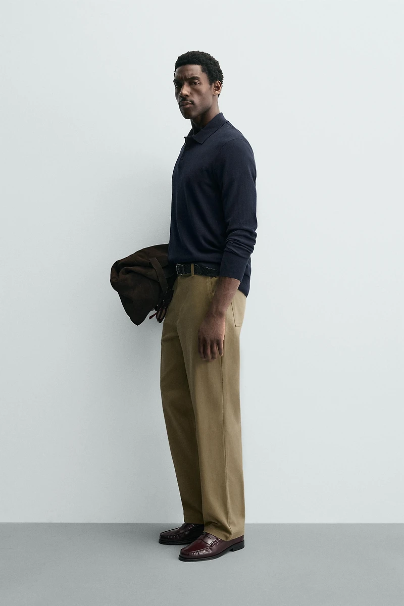 STRAIGHT FIT CHINO PANTS
