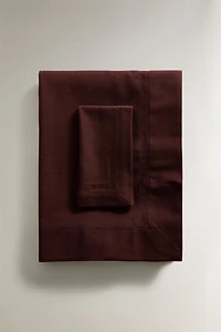 HEMSTITCHED COTTON TABLECLOTH