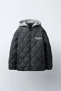 VESTE REMBOURRÉE À CAPUCHE AMOVIBLE