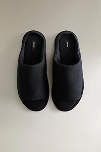 OPEN FABRIC SLIPPERS