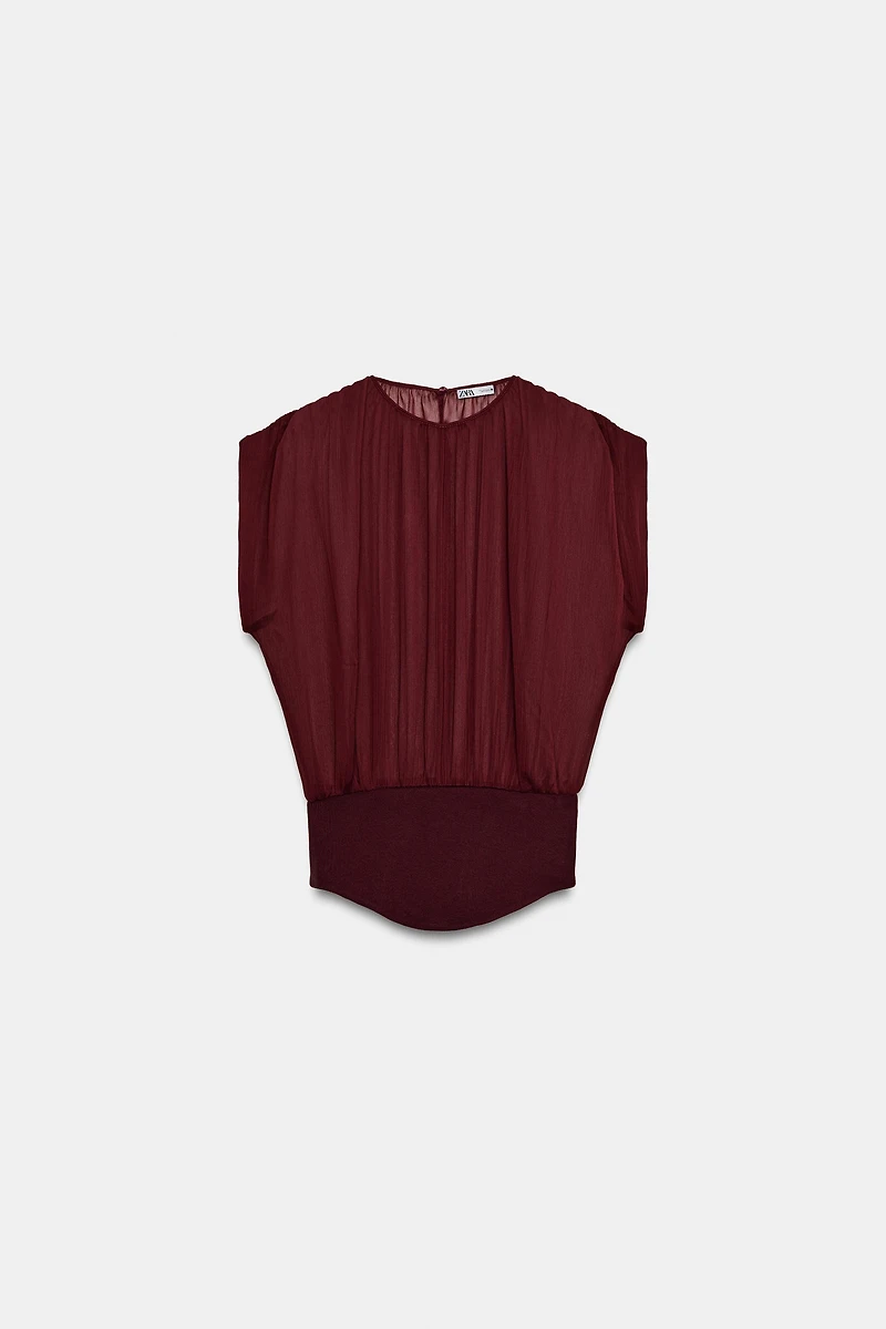 COMBINATION GEORGETTE TOP