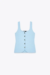 PLAIN KNIT CORSET TOP