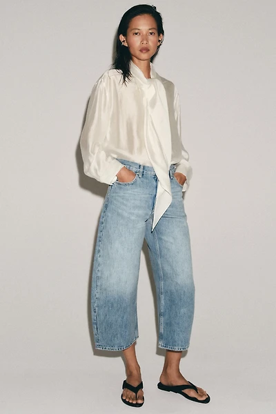 ZW COLLECTION MID-RISE BALLOON JEANS