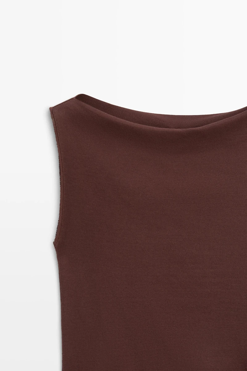Top en maille 100 % coton