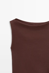 Top en maille 100 % coton