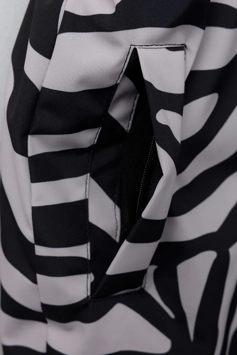ZEBRA PRINT WATER RESISTANT AND WINDPROOF OVERALLS