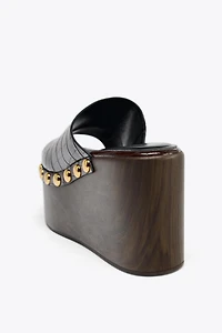 EMBOSSED PLATFORM WEDGES