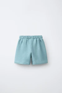 SHORT EN CRÊPE UNIE