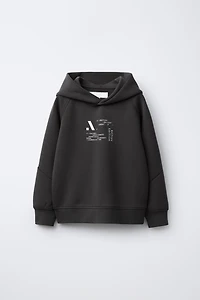 SWEAT À CAPUCHE LOGO RÉFLÉCHISSANT
