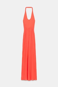 LONG HALTER DRESS