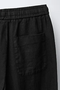 100% LINEN STRAIGHT PANTS