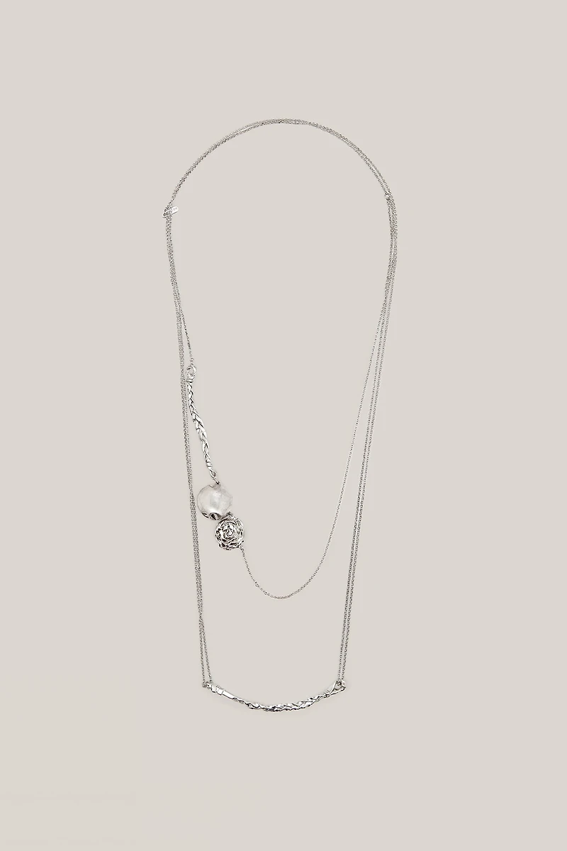Long multiway basket necklace - LIMITED EDITION