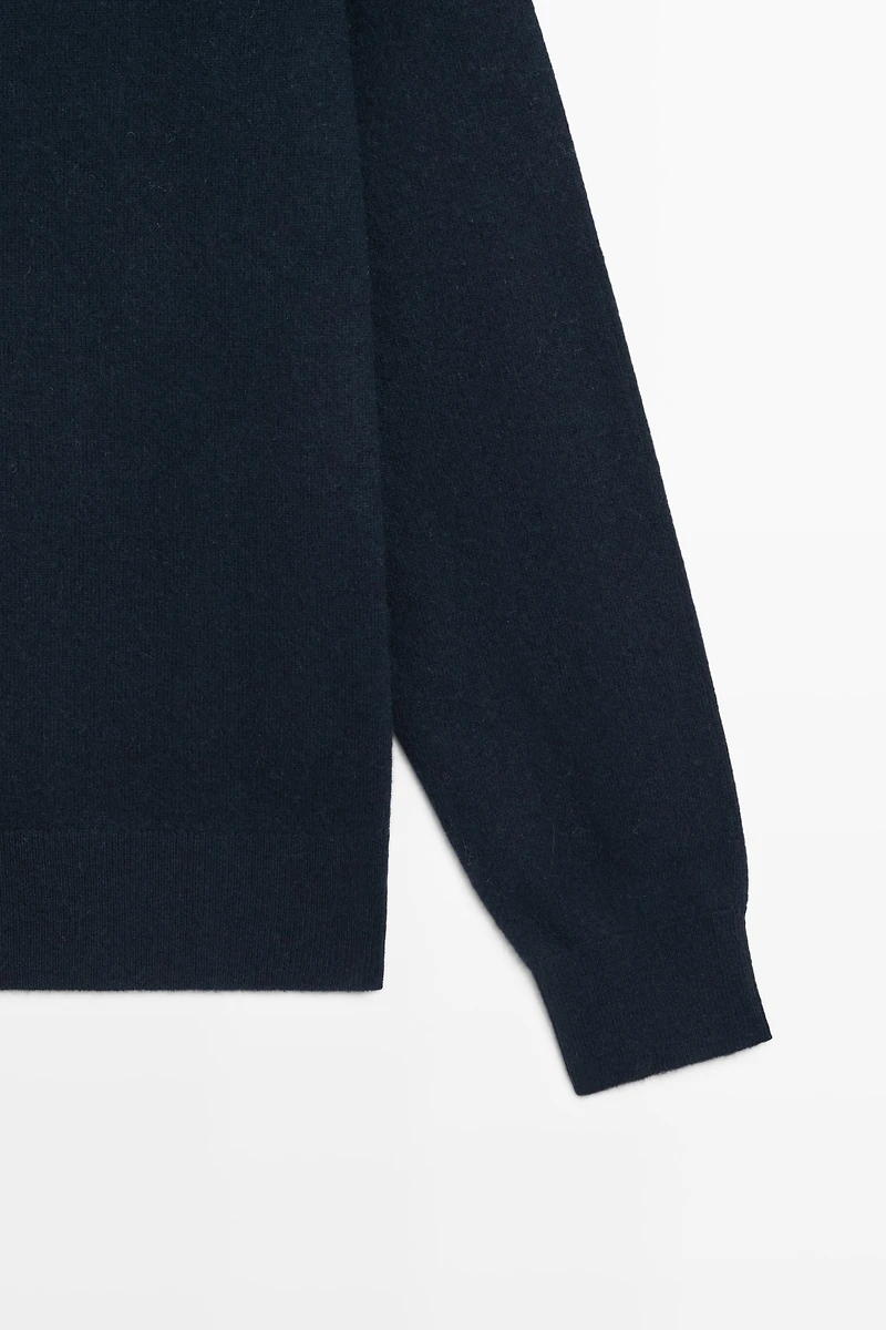100% cashmere knit sweater