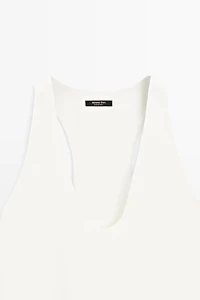 Flowing V-neckline top