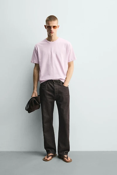COMBINED EMBROIDERED PRINT T-SHIRT