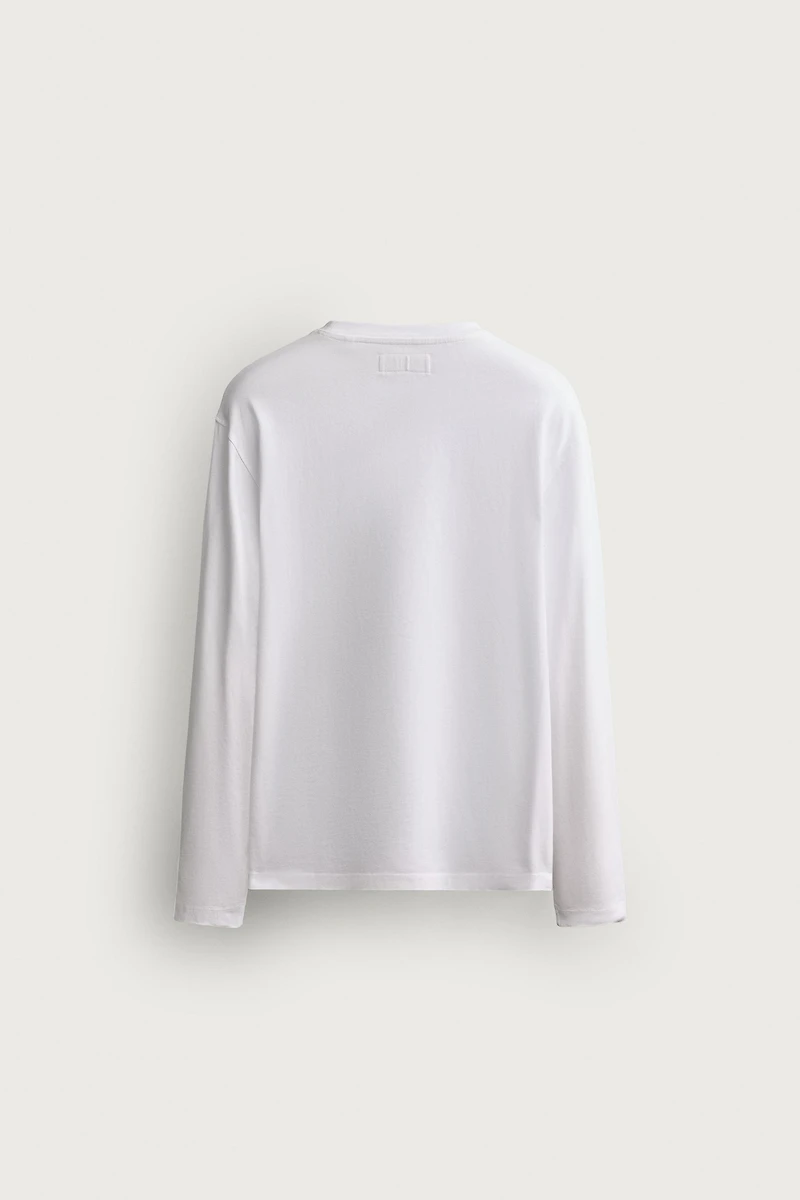 T-SHIRT REGULAR FIT À RAYURES ET MANCHES LONGUES