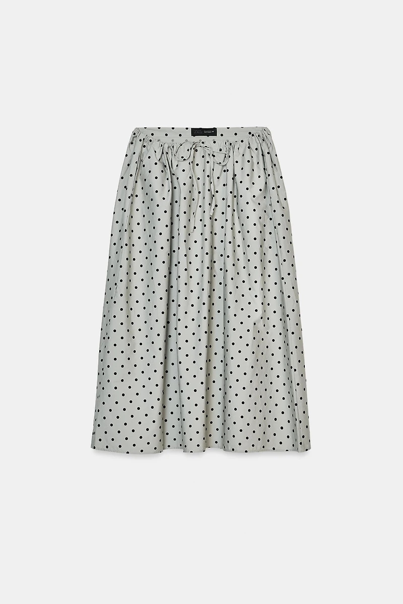 POLKA DOT MIDI SKIRT