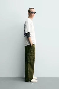 T-SHIRT RELAXED FIT IMPRIMÉS DÉLAVÉS