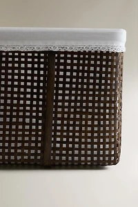 PANIER BAMBOU DENTELLE