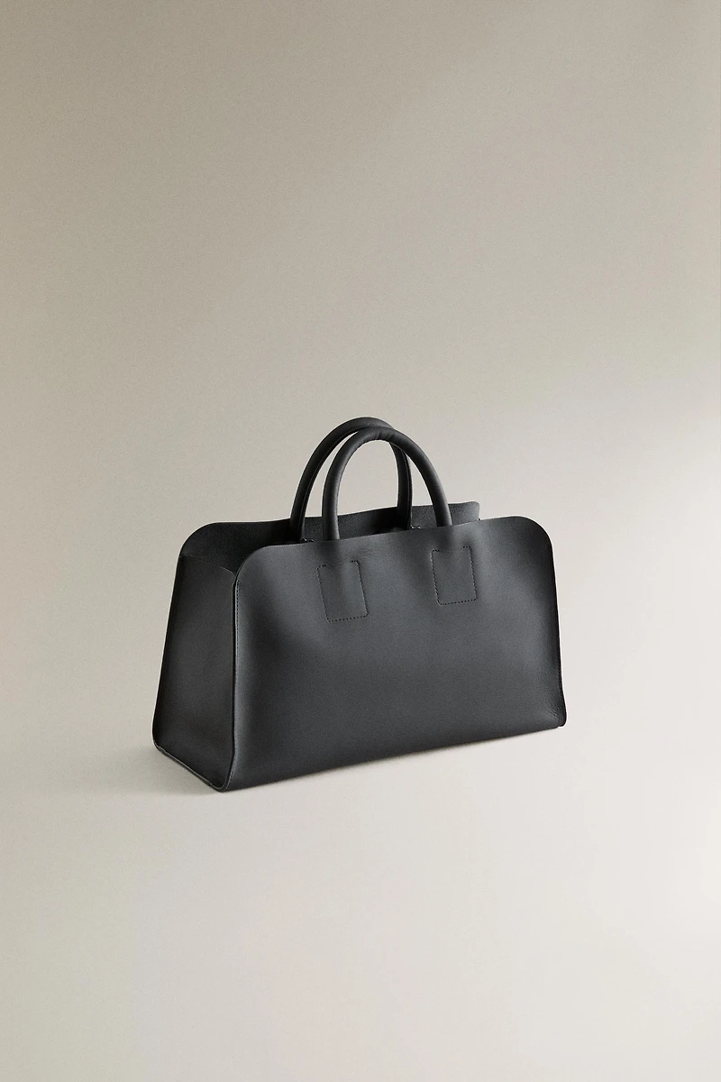 LEATHER MINI SHOPPER BAG