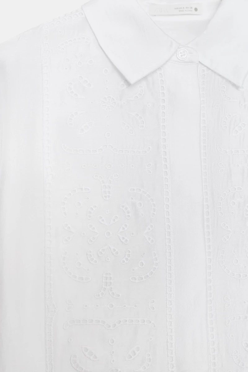 FLUID EMBROIDERED SHIRT ZW COLLECTION