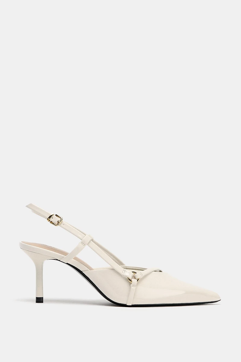 STRAPPY BUCKLE HEELS