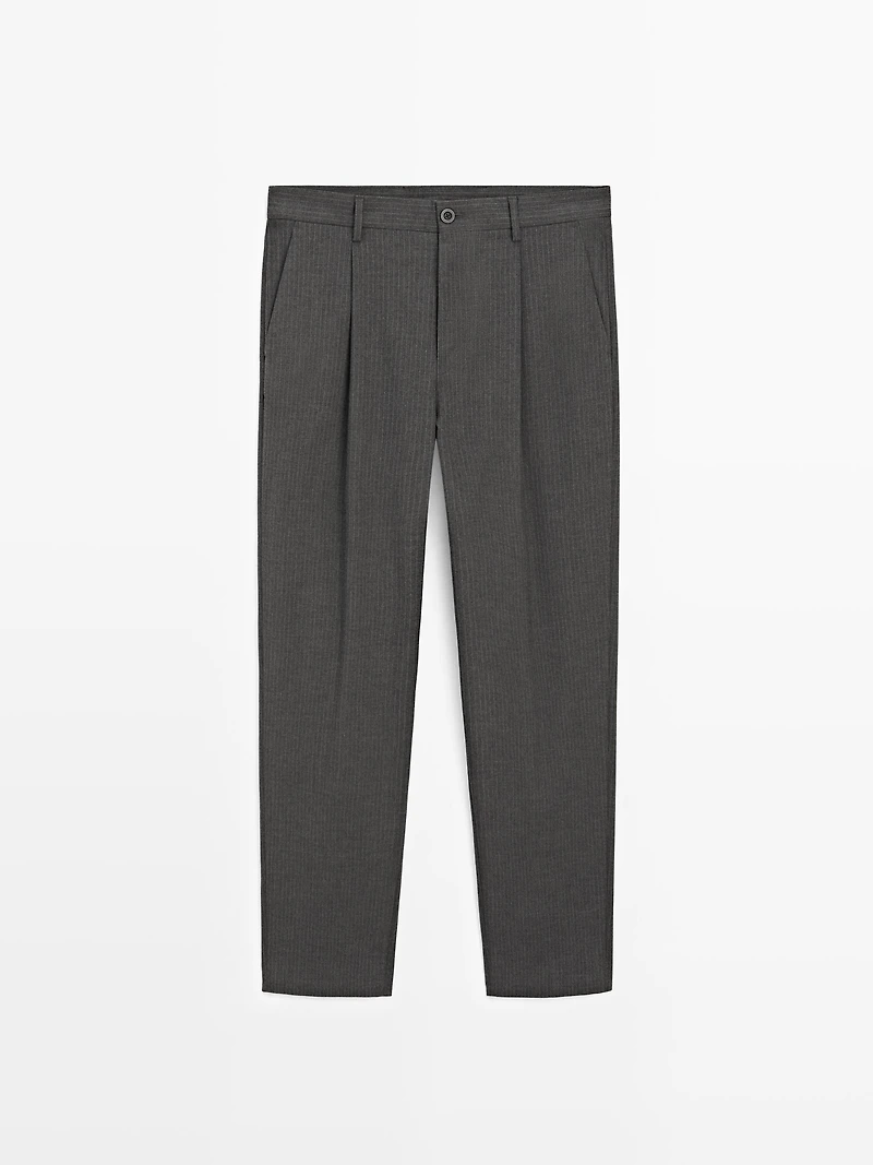 Pantalon relaxed fit à rayures tennis