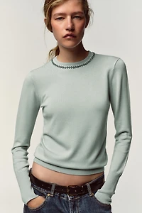 JEWEL KNIT SWEATER