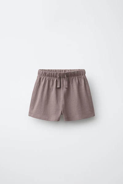 OVERSIZE TOPSTITCHED SHORTS