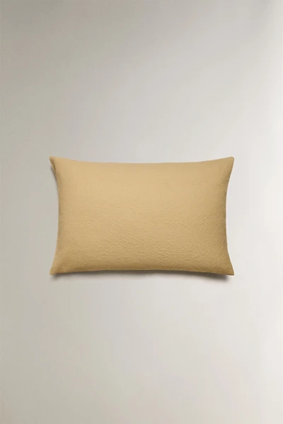 TEXTURED JACQUARD THROW PILLOW COVER