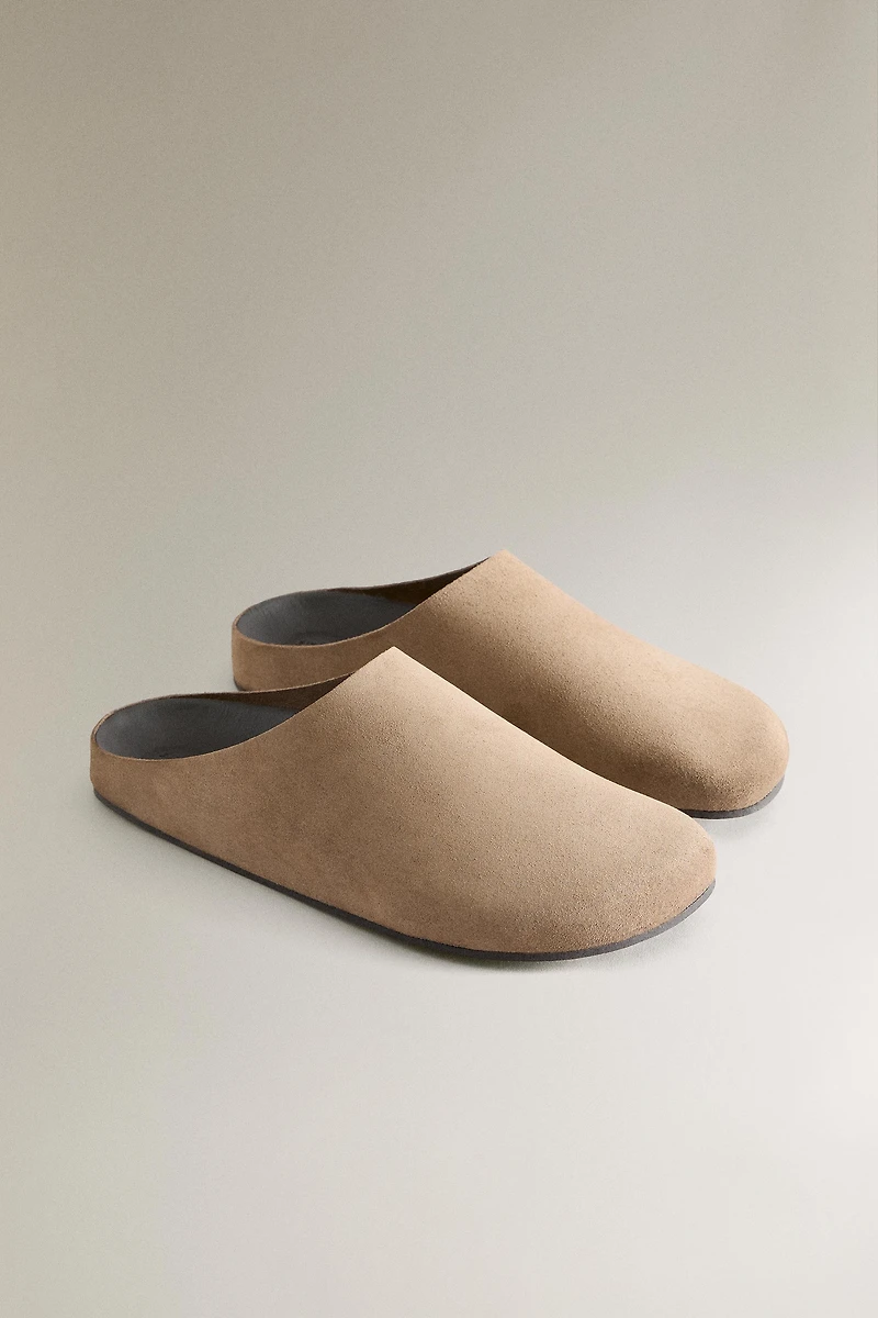 SABOT CUIR CROÛTE DE