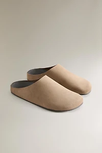SABOT CUIR CROÛTE DE