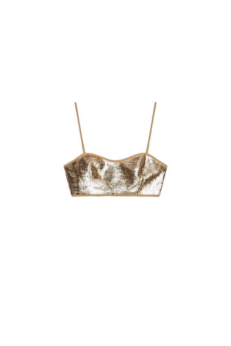 SEQUIN CROP TOP