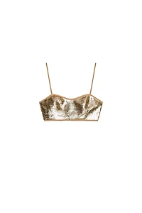 SEQUIN CROP TOP