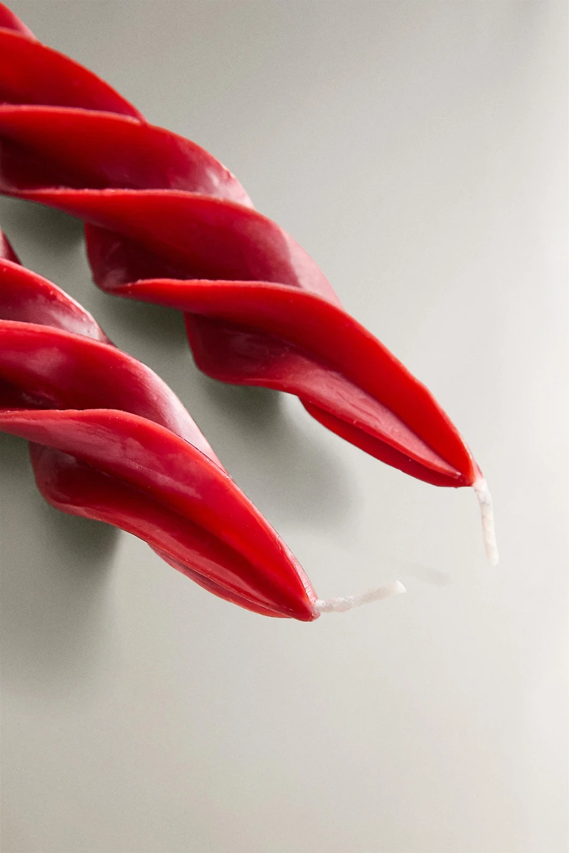 PACK BOUGIES SPIRALE NOËL (PACK DE 2)