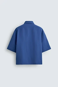 BOX-FIT TEXTURED SHIRT