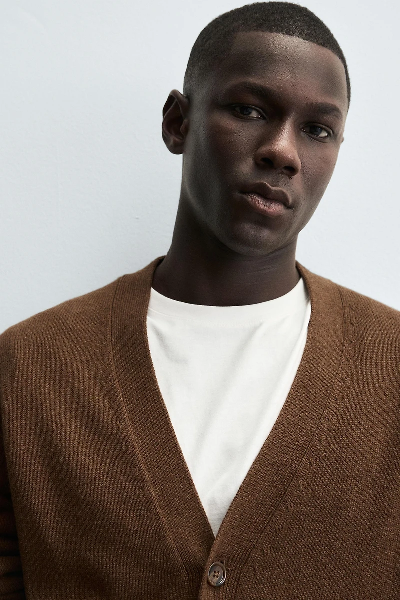 COTTON - CASHMERE CARDIGAN