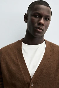 COTTON - CASHMERE CARDIGAN
