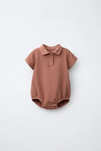 POLO COLLAR BODYSUIT