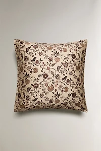 TAIE D’OREILLER SATIN IMPRIMÉ FLEUR