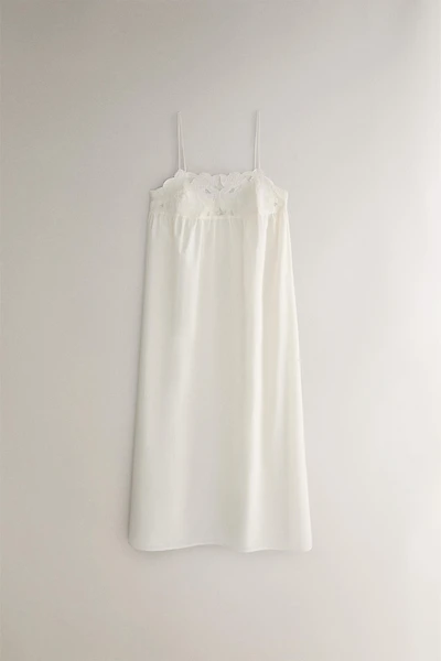 CHEMISE DE NUIT COTON BRODERIES