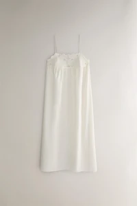 CHEMISE DE NUIT COTON BRODERIES