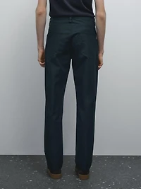 Faux jean tapered fit léger