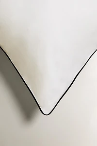SATEEN PILLOWCASE WITH TRIM