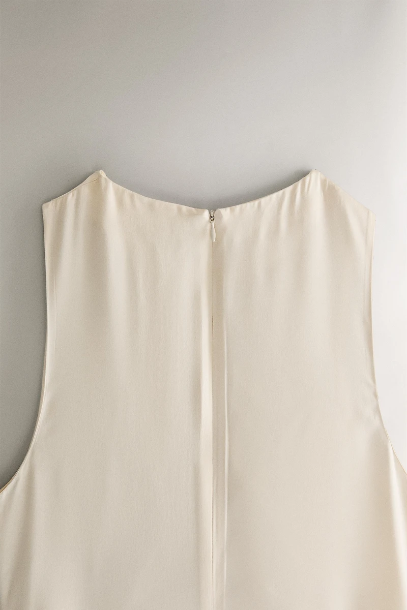 CHEMISE DE NUIT SOIE FRONCÉE